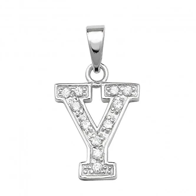Acotis Silver Pendant Zirconia Initial G6124/Y