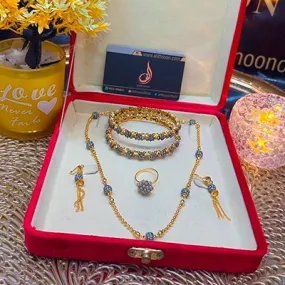 Ball Mala with Diamond Cut Bangles