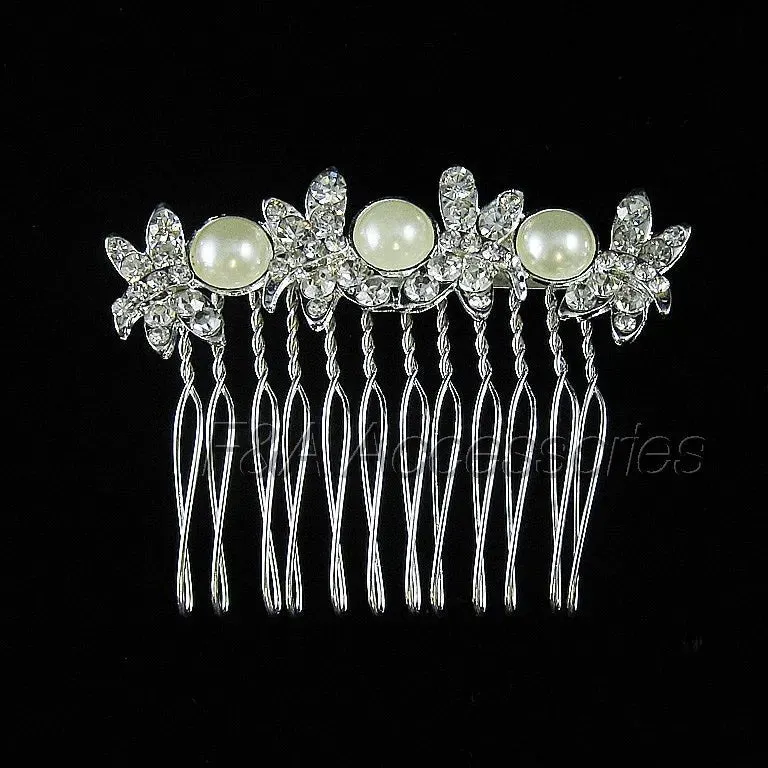 Butterfly Mini Crystal Hair Comb