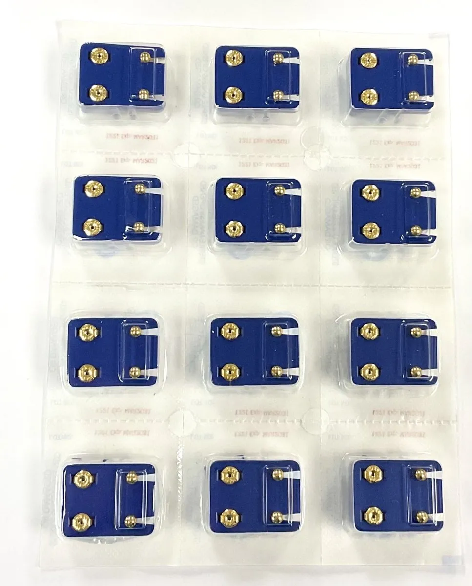 Caflon Gold Ball Ear Piercing Studs 12 Pack