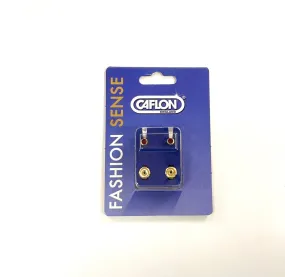 Caflon Gold Birthstone Ear Piercing Studs January