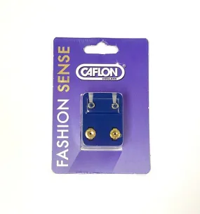 Caflon Gold Birthstone Ear Piercing Studs September