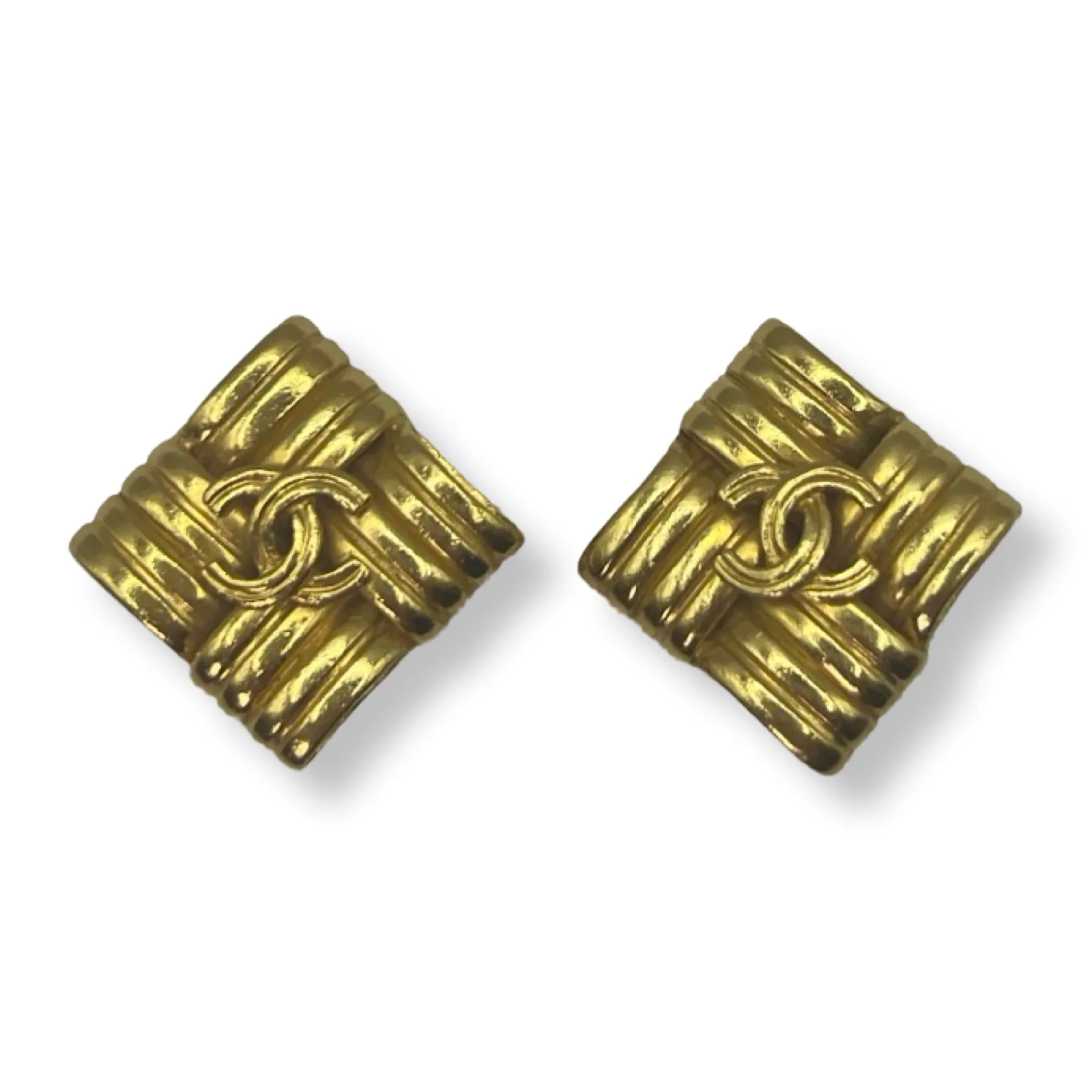 Chanel Vintage Coco Mark Earrings
