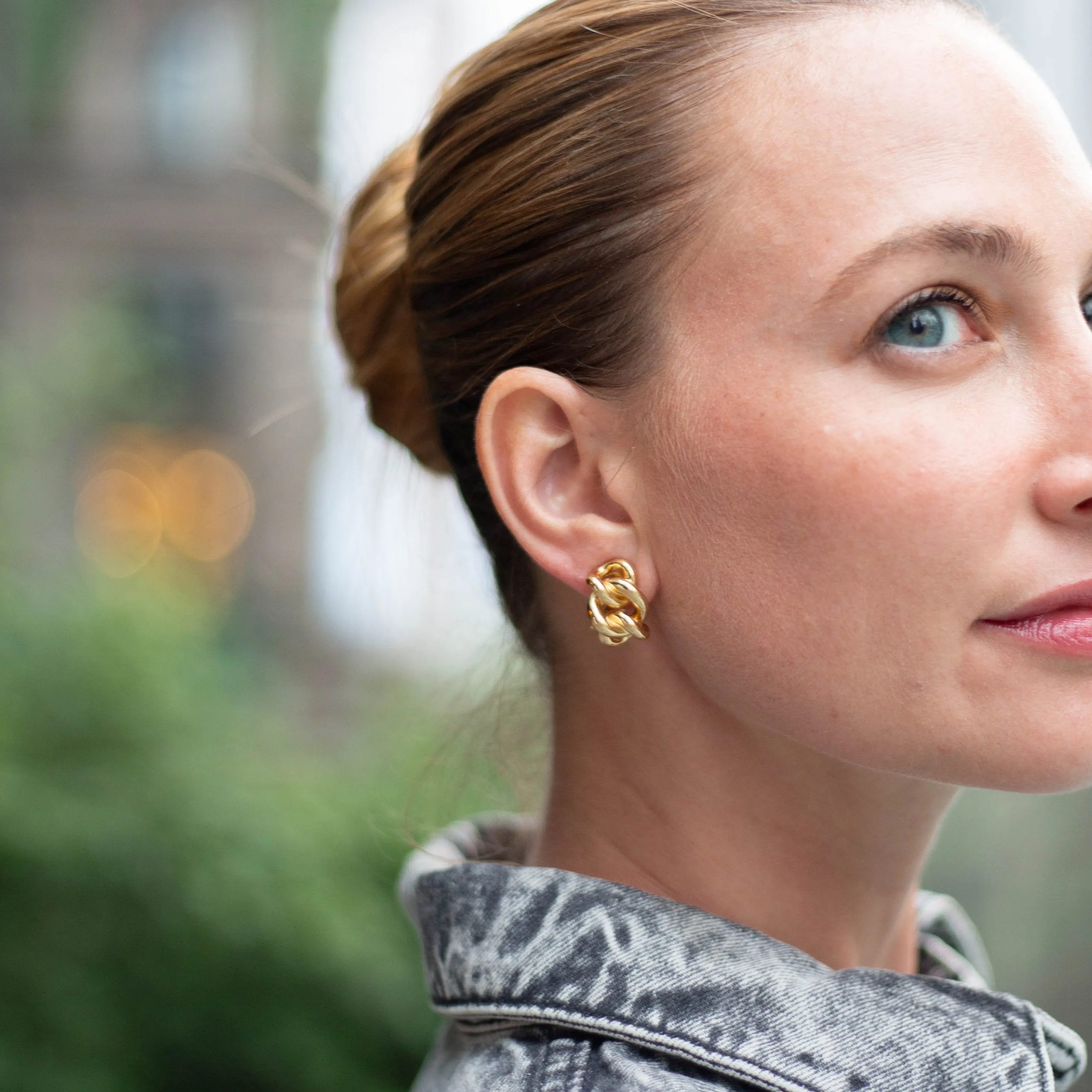 Dior Vintage Chain Link Earrings