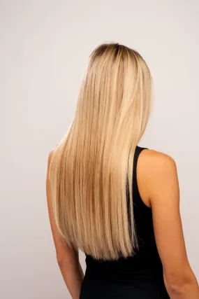 Dream Goddess Deluxe Human Hair 4 Piece Clip-in Hair Extensions Set