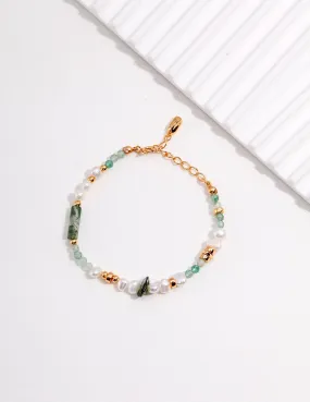 Green Oasis Pearl Bracelet