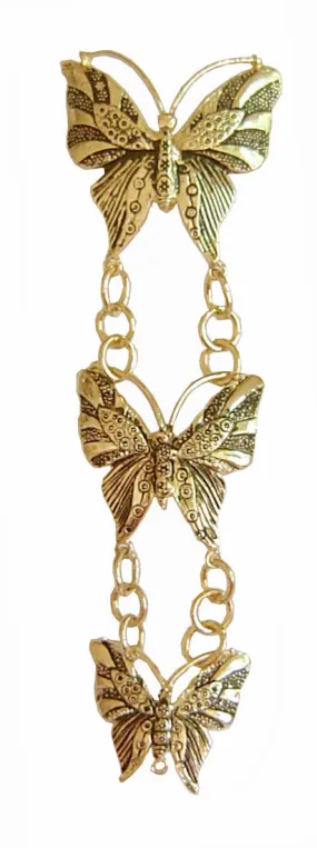 Hair Armor Butterfly - Gold Ponytail Holder