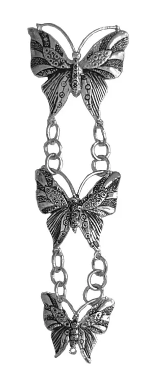 Hair Armor Butterfly - Silver Ponytail Holder