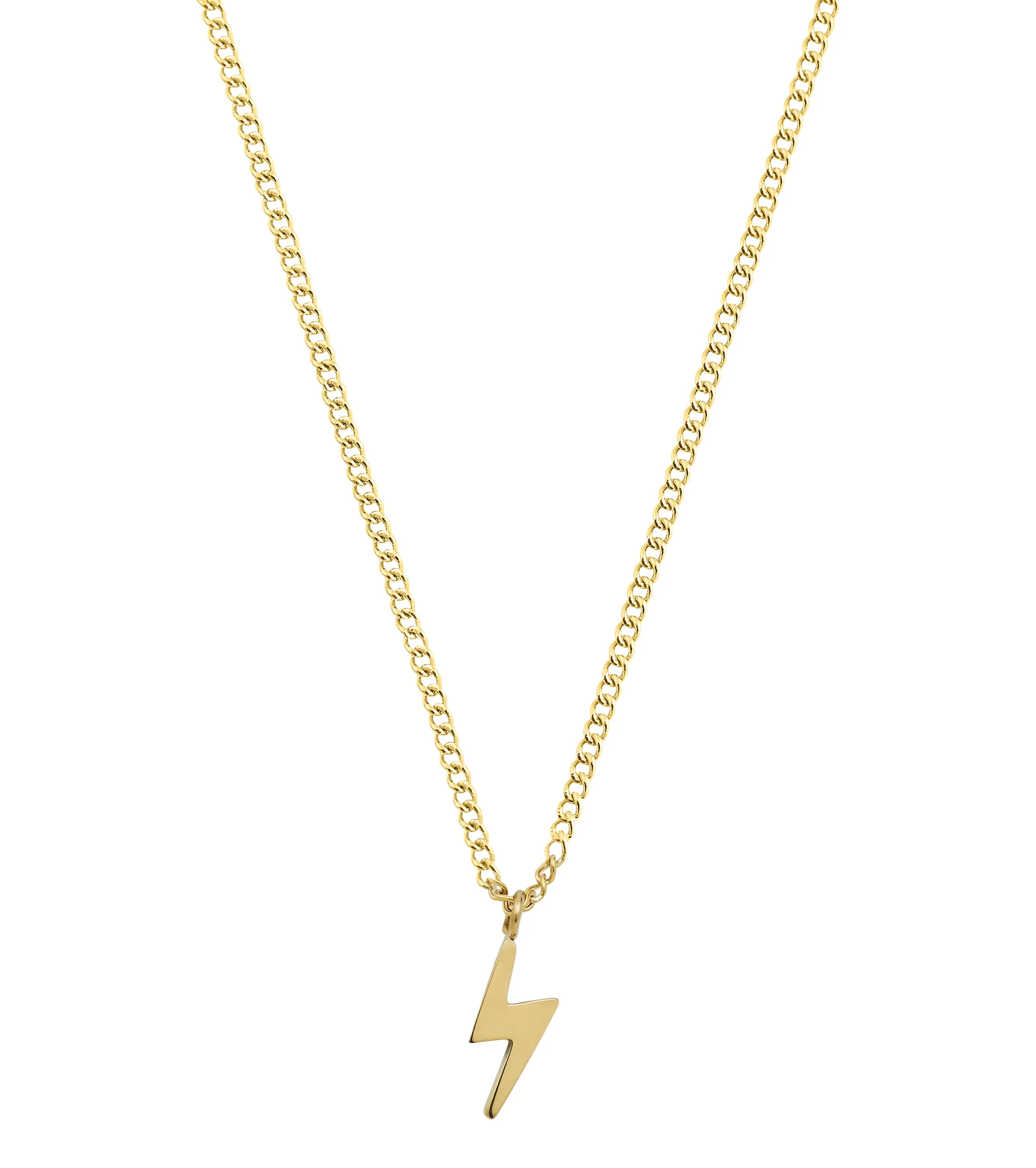 Lightning Necklace Gold