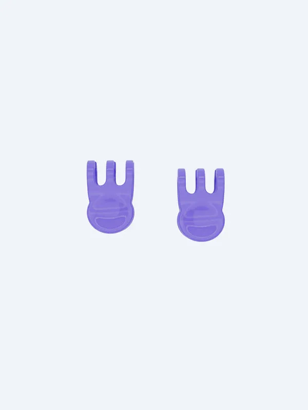 Mini Claw Clip Hoop Earrings: Fig