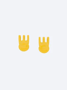Mini Claw Clip Hoop Earrings: Lemon
