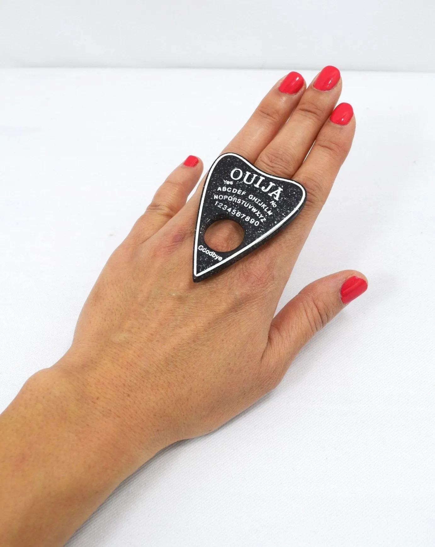 Ouija Board Planchette Pastel Goth Nu-goth Ring