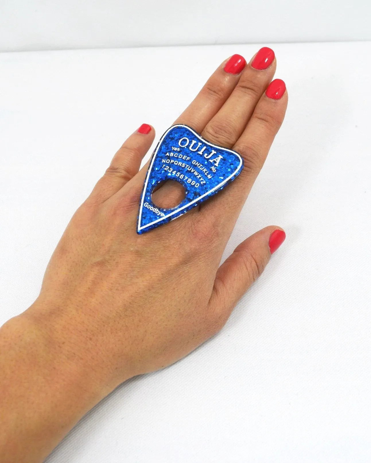 Ouija Board Planchette Pastel Goth Nu-goth Ring