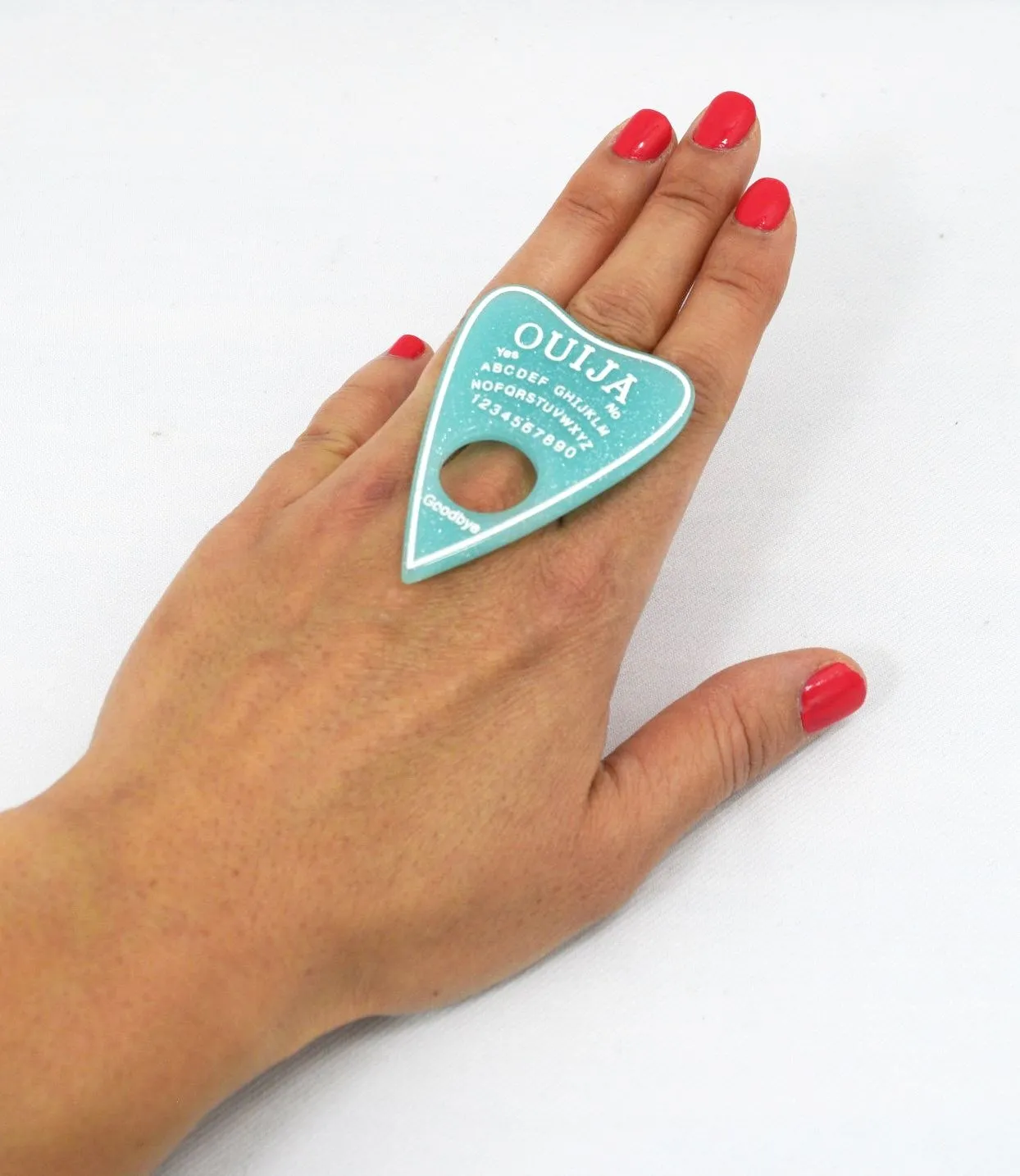 Ouija Board Planchette Pastel Goth Nu-goth Ring
