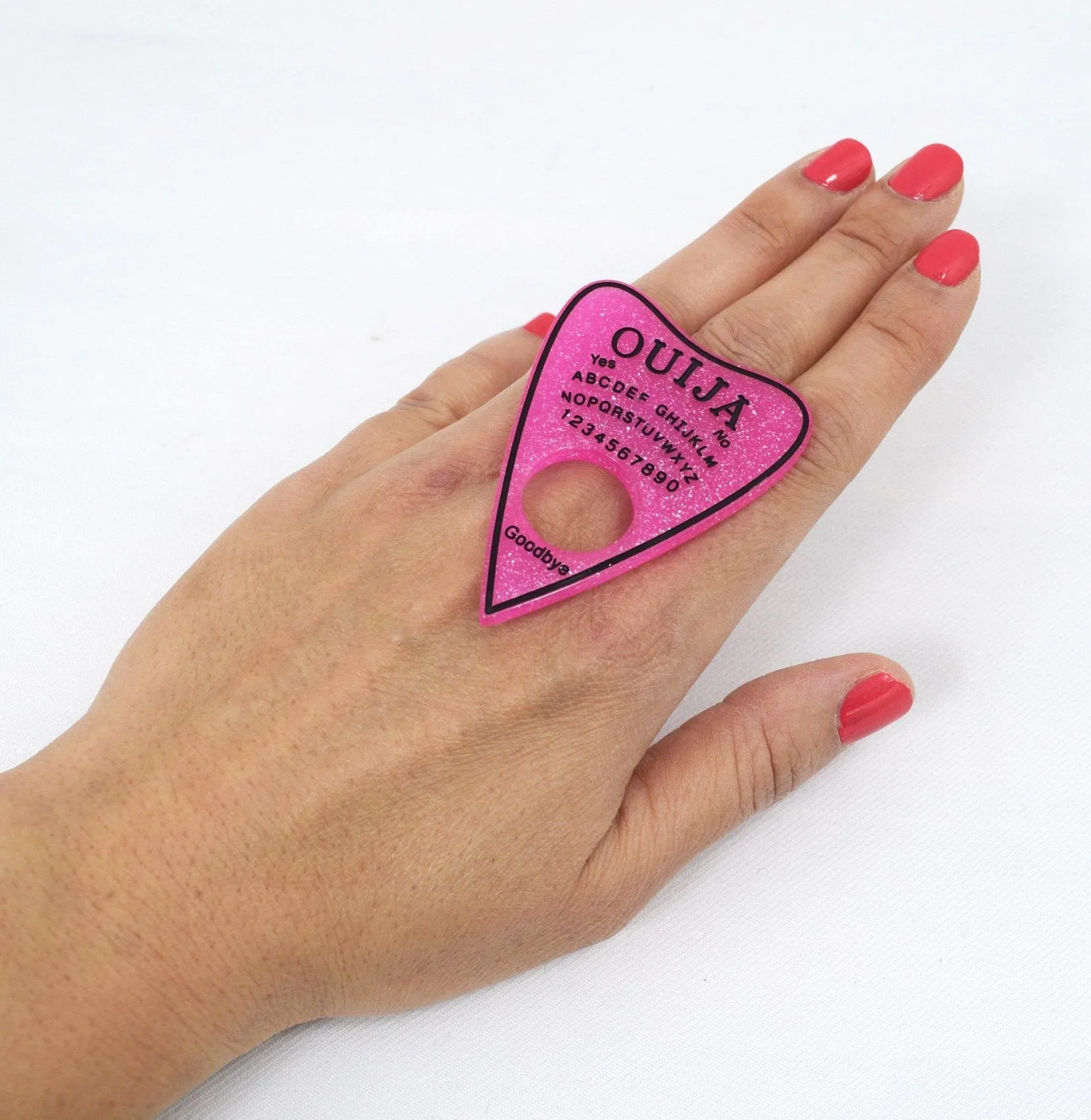 Ouija Board Planchette Pastel Goth Nu-goth Ring