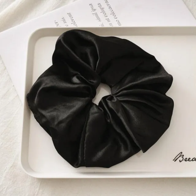 Oversized Scrunchies Big Rubber Hair Ties Elastic Hair Bands