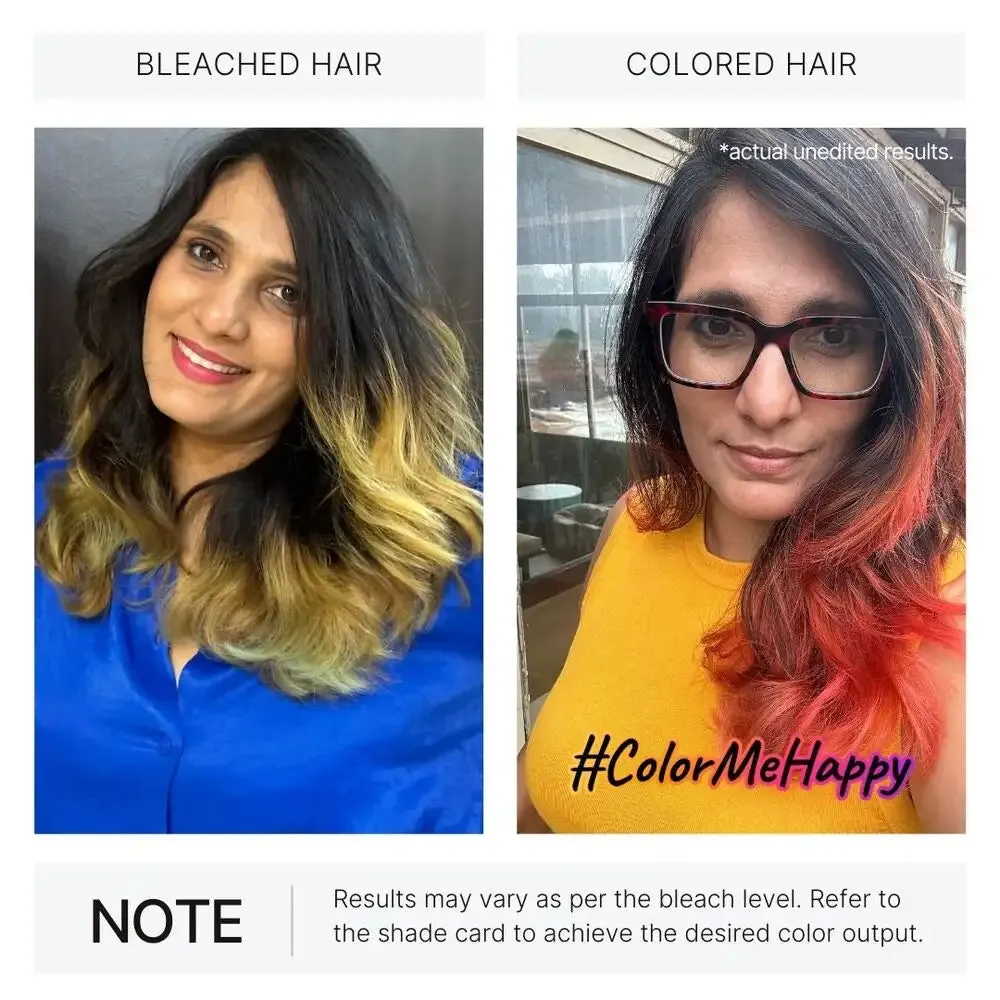 Peach DIY Combo : Hair Bleach Kit   Semi Permanent Hair Color