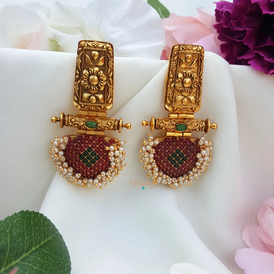 Unique Kemp Stone Earring - Multi