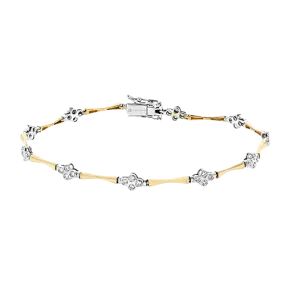 ZB838 Bracelet in 14k Gold with Diamonds